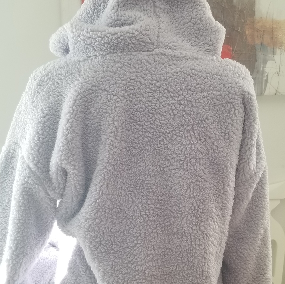 Fleece lavender hoodie - Picture 4 of 5